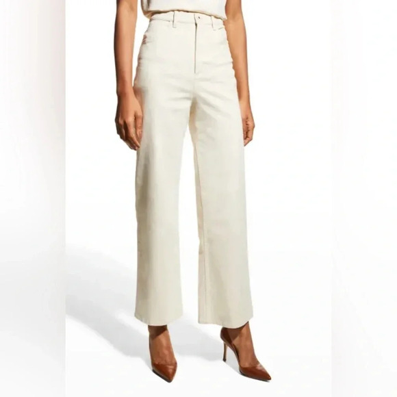 ! LAPOINTE Twill Wide-leg Ankle Jeans s 8 - Picture 2 of 7